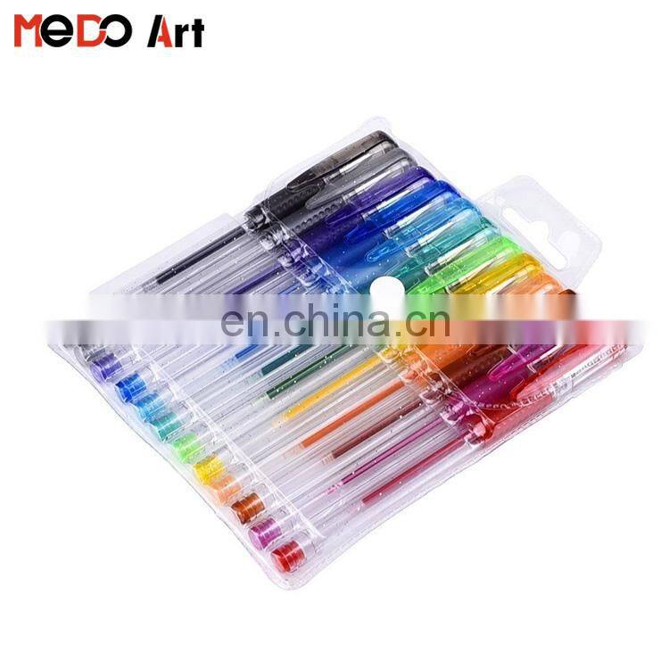 China Professional Art Gel Pens Bulk 15*1cm Glitter Gel Pens Wholesale