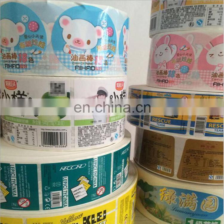 Factory supply customized colorful adhesive label /packaging vinyl sticker roll