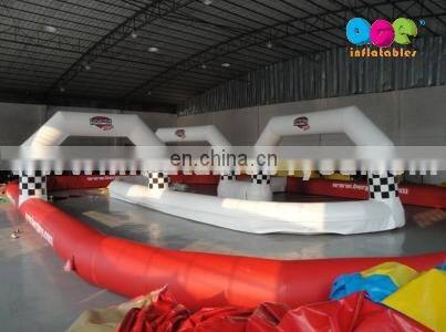 Inflatable go karts track race, race car track for sale