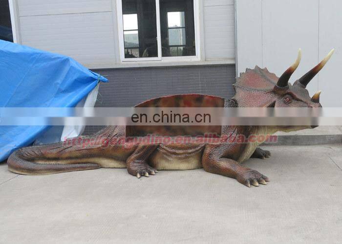 Outdoor theme park dinosaur gate