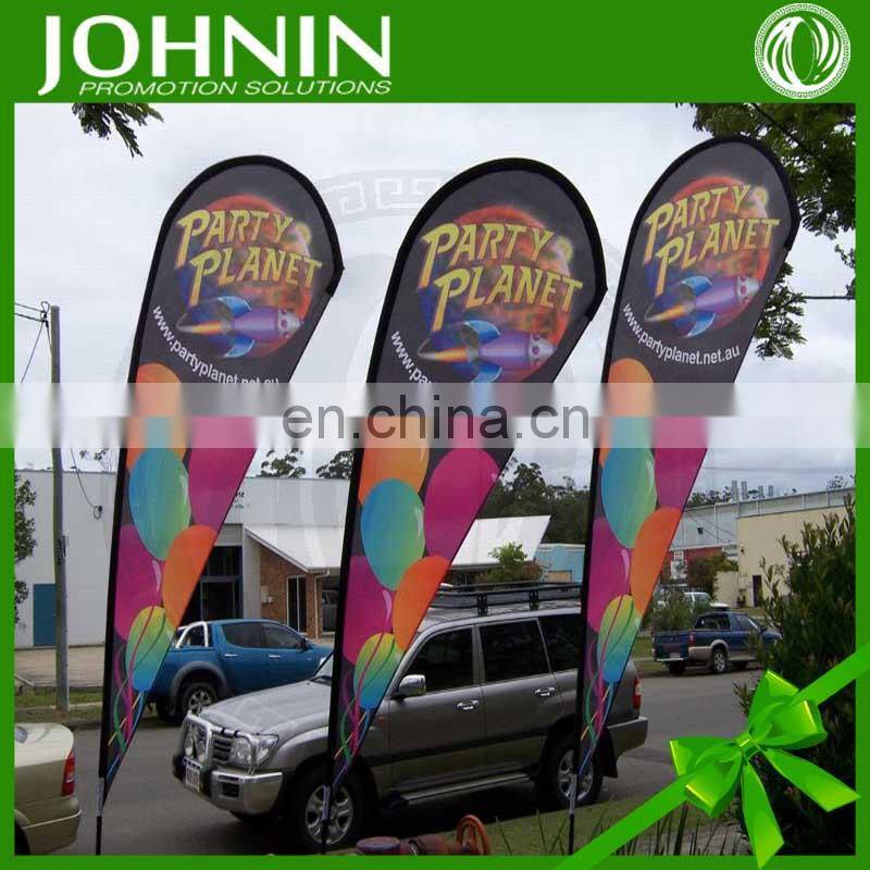 OEM promotion printed feather advertising flag