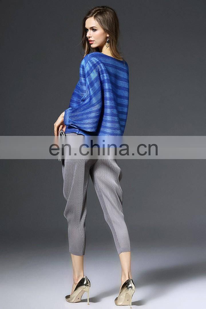 Pleats clothes wholesale clothing women top pleats blouse