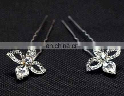 Wedding Headpiece Rhinestone U shaped Hair Pins