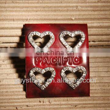 custom private brand jeans genuine leather patch with metal logo