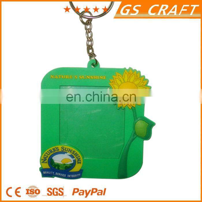 Best selling rubber key chain/rubber souvenir fruit bottle shaped pvc keychain