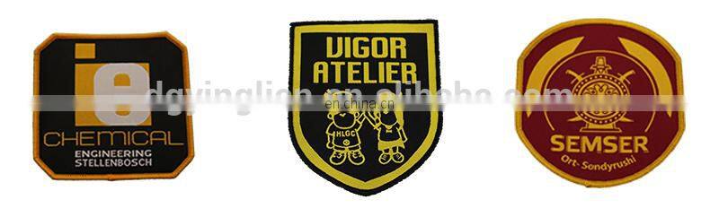 customized weaving label patch woven badges