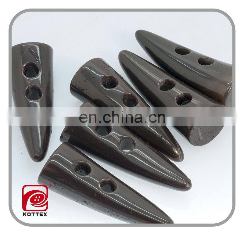 Factory plastic resin toggle button for coat, nickle free & lead free