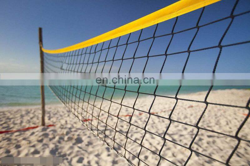 professional quality portable custom PE beach volleyball net set PE volleyball net