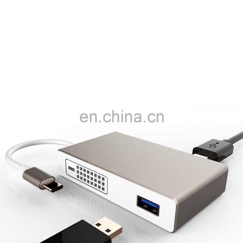 docking station 4 in 1 type c video adapter
