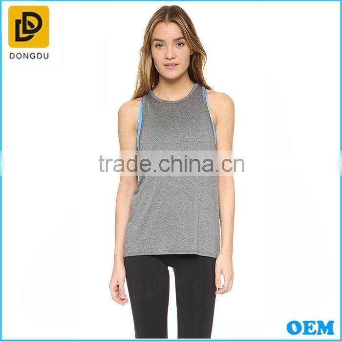 2016 custom New fashion girls sports yoga plain crop tops