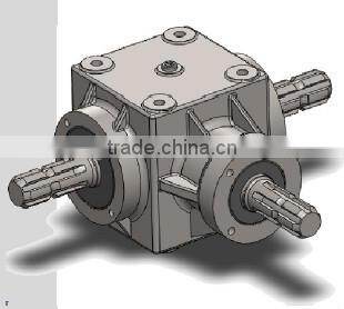 B1102-4 iron housing high quality bevel gearbox 15hp