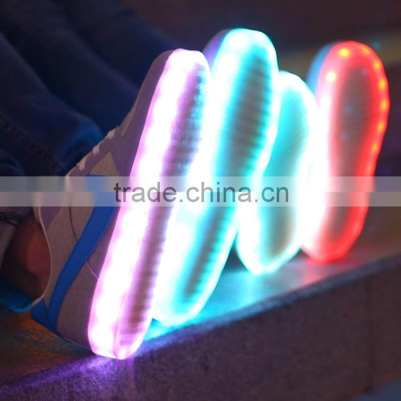 alibaba low cost lighted sneakers ,sneakers with led light for adults and kids, light up platform sneakers with led shoes
