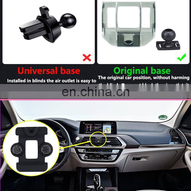 Car Mobile Phone Holder for BMW X3 G01 X4 G02 2018 2019 2020 Wireless Charging Stand Bracket Accessories for iphone Huawei LG