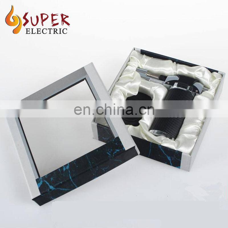 Refillable Adjustable Kitchen Flame Lighter Butane Culinary Torch with Safety Lock for Bake,BBQ(Butane Not Included)