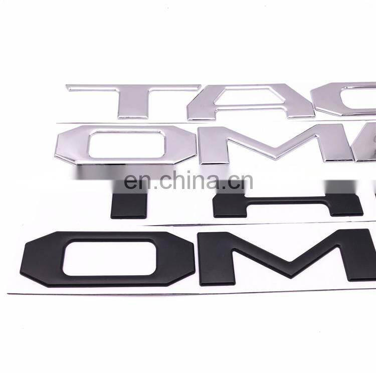 Car Tailgate Raised Letters Name Plate Inserts Custom Rear Trunk Badge Emblem Sticker Decal