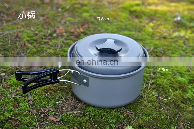 Outdoor Cookware Set combination of 4-5 people camping picnic set 5-7