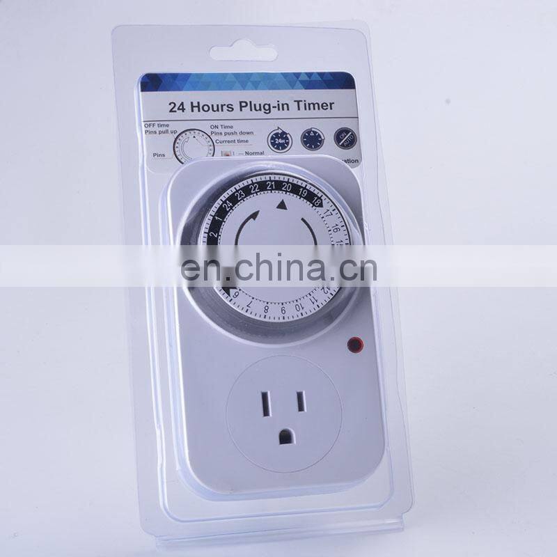 24 Hour Mechanical Timer Switch US standard Socket Mechanical Timer 110V 125V 15A US plug Electrical Program Timer Power Switch