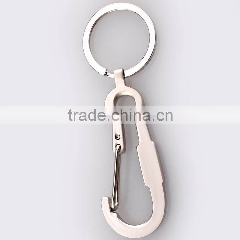 With enamel filling LOGO and snap hook key chain