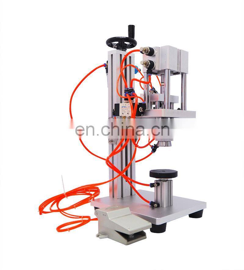 Pneumatic Perfume Cap Sealing Machine Perfume Bottle Crimping Machine