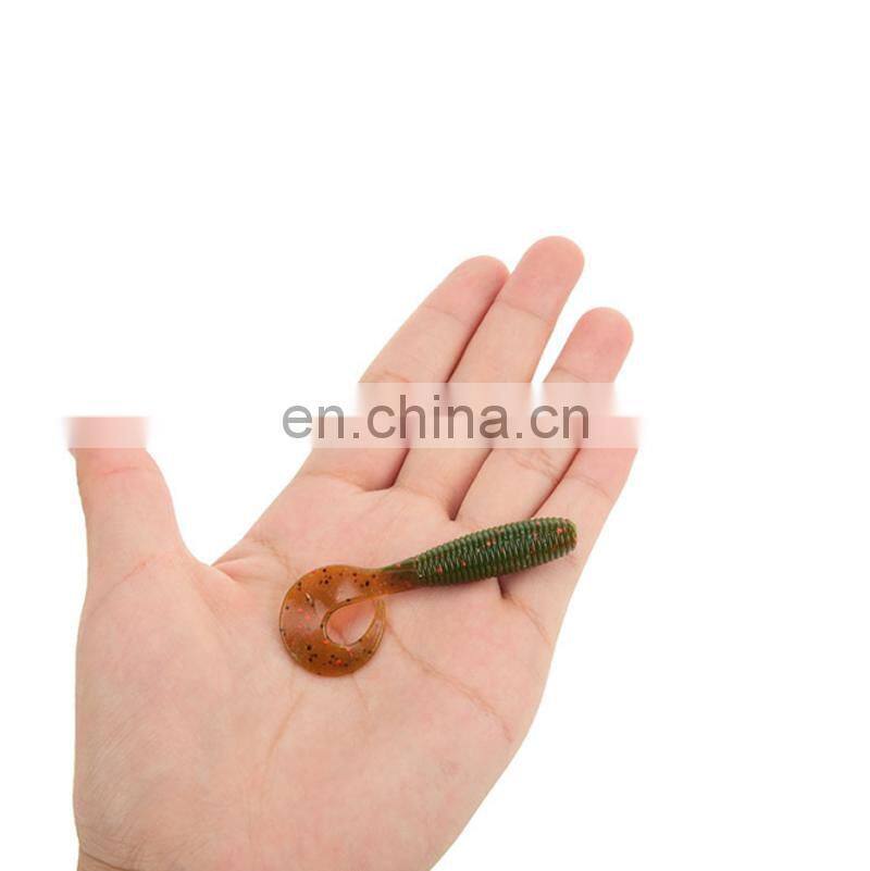 65mm 2.8g 10 pcs Per Bag Wholesale fishing soft lure Good Price bass Big Weave Tail FISHING SOFT LURES
