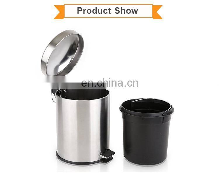 High Quality Function Stainless Steel Foot Pedal Dustbin