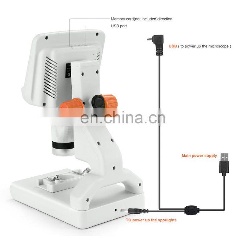 Andonstar AD102 220X 4.3" Science Section Observation PC Connection Kids Digital Microscope