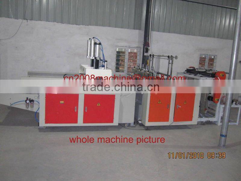 HAS VIDEO two lines full automatic t-shirt bag making machine