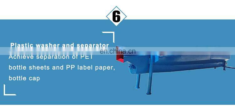 Water-ring plastic bottle crushing and cleaning machine PET material recycling equipment with factory price