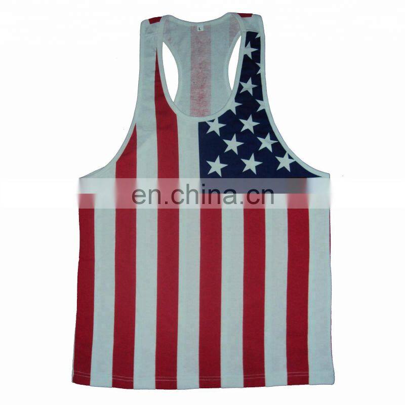 custom New Singlet Men Gym Fitness Singlet