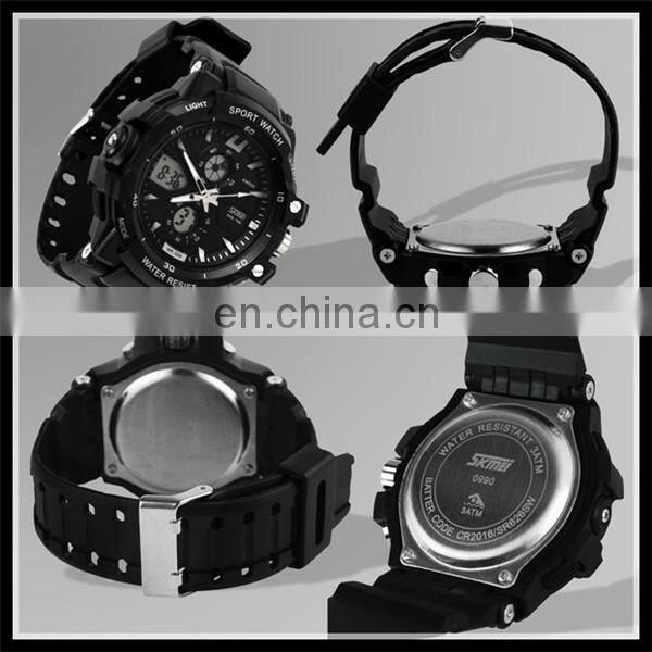 0990 skmei watch instruction manual led backlight men wristwatch 30m waterproof