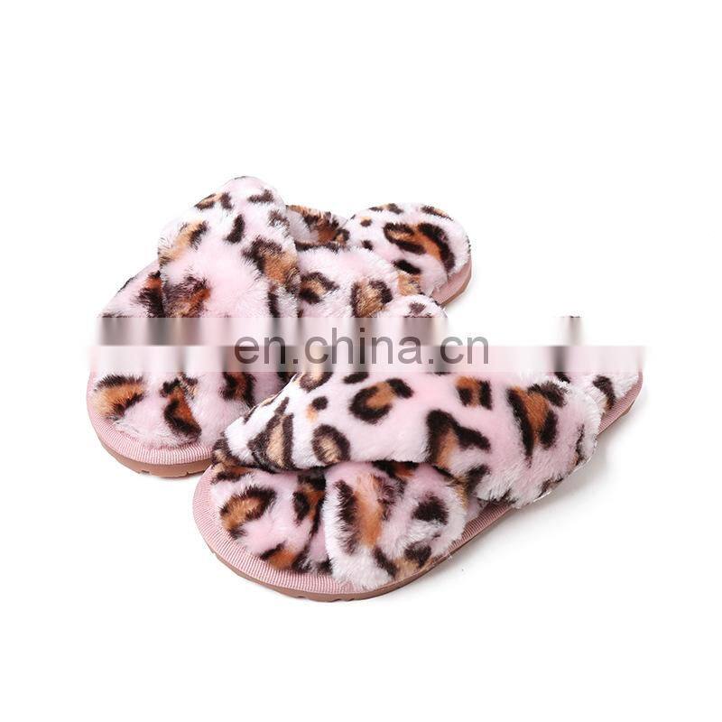 2020 Winter Furry Muffin Thick bottom Slide Ladies Women's Sandals for Women and Ladies