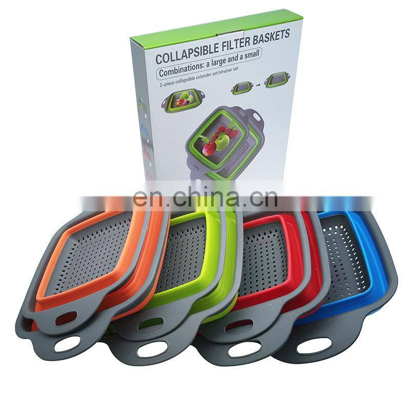 Foldable Fruit Vegetable Washing Basket Strainer