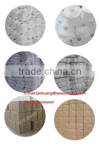 Raw white 100% spun polyester sewing thread