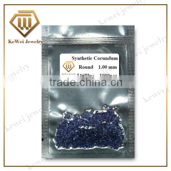 Good quality and low price 1mmX1.5mm 5#red rectangle corundum gemstone