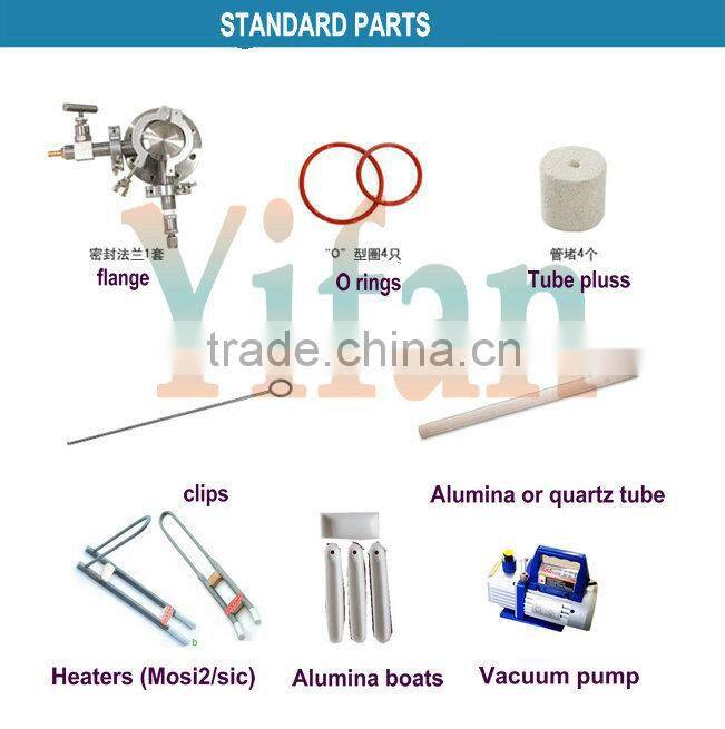 YIFAN hot sale !!! new type high temperature lab horizontal tube furnace (tube Dia10-120mm)