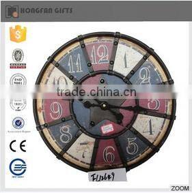metal funny chef staue art clock