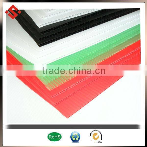 4mm Thick Plastic PP Corrugated Sheet for bottle Layer Pads