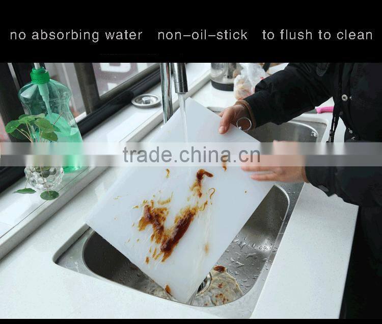 high quality plastic pe chopping board with round or rectangle shape