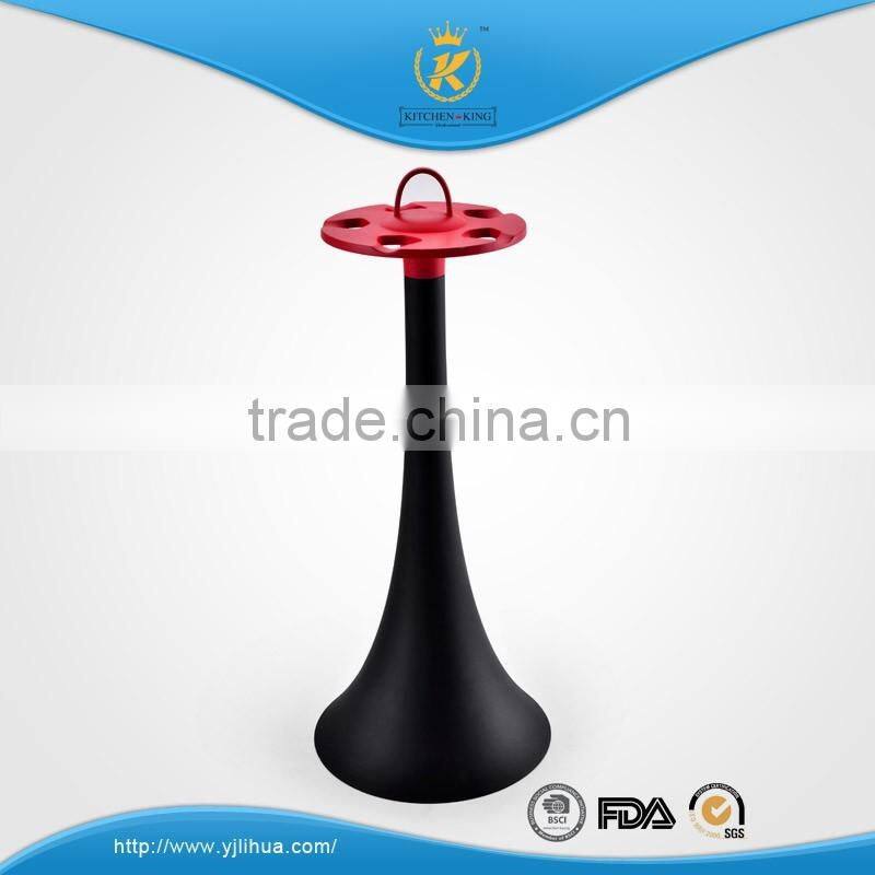 KITCHEN KING fahsion style nylon utensils set with plastic holder FDA/LFGB quality