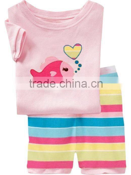 2014 Hot Sale Cute Children Pajamas Cotton Pajamas