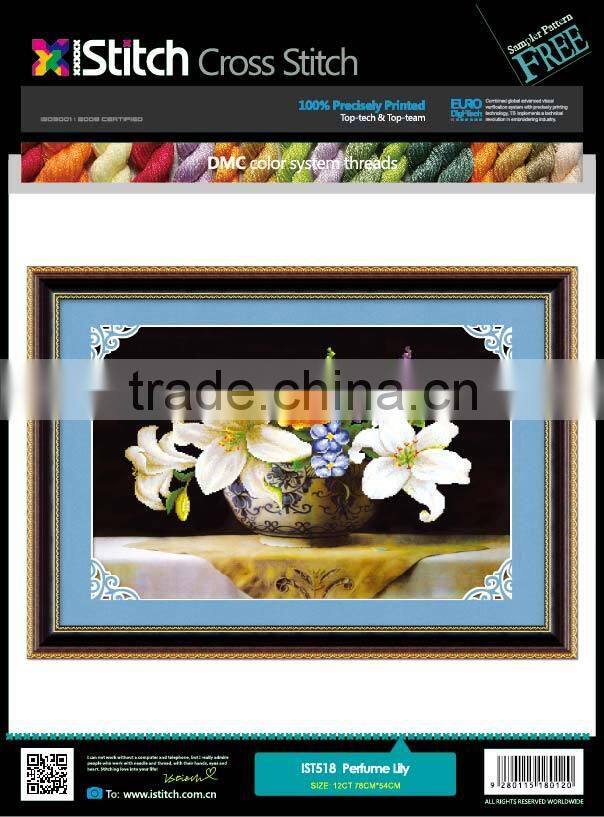 Perfume Lily needlework embroidery cross stitch