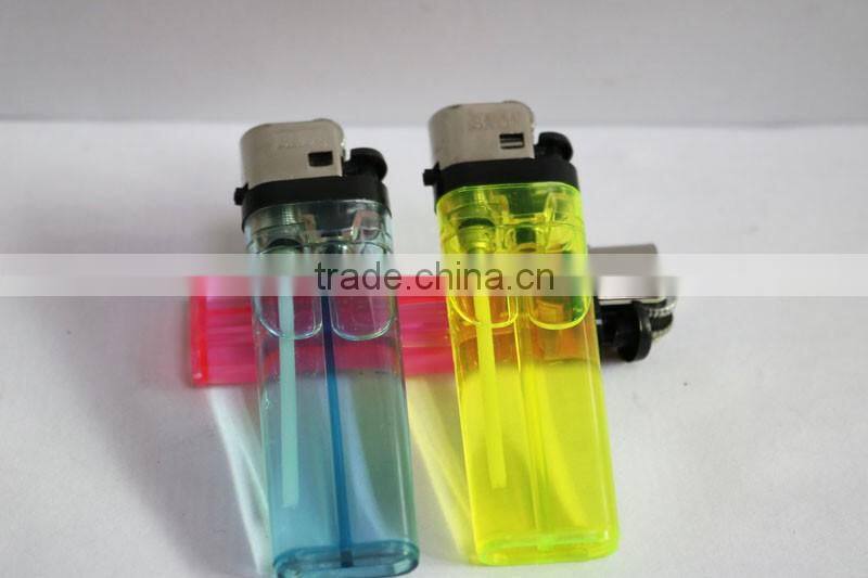 Cheap price transparent color flint disposable lighter