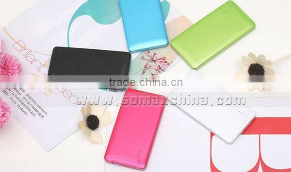 Colorful Polymer Power Bank 5000mah in Ultra-thin Design