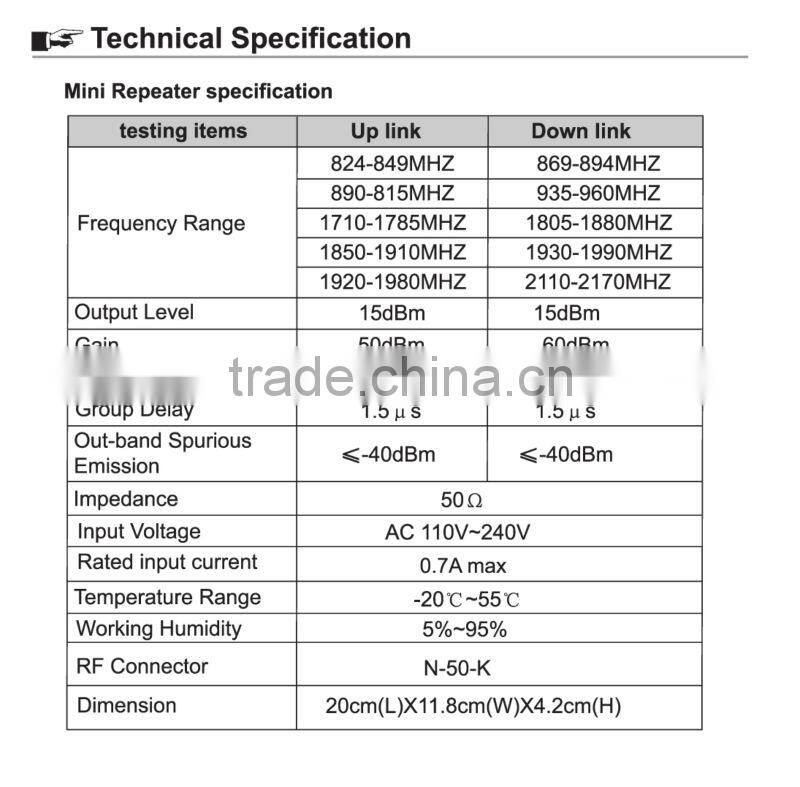 AT-6000W WCDMA(3G) Repeater