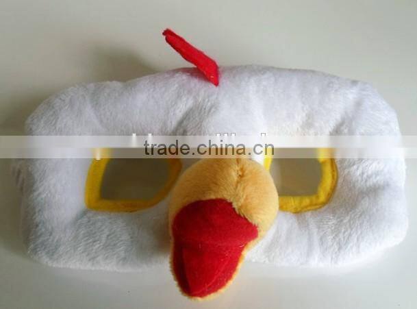 China hot new design factory direct sales plush animal masks/ animal face masks