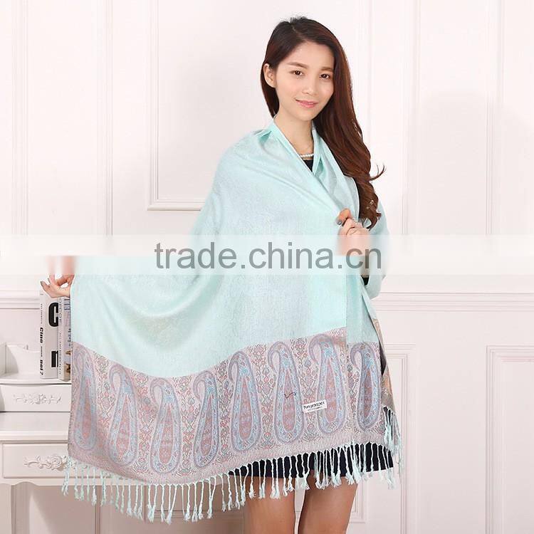 Newest Women Fashion Tassel Paisley Jacquard Scarf