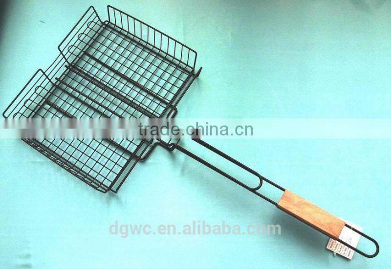 Hot dog corn adjustable grill basket