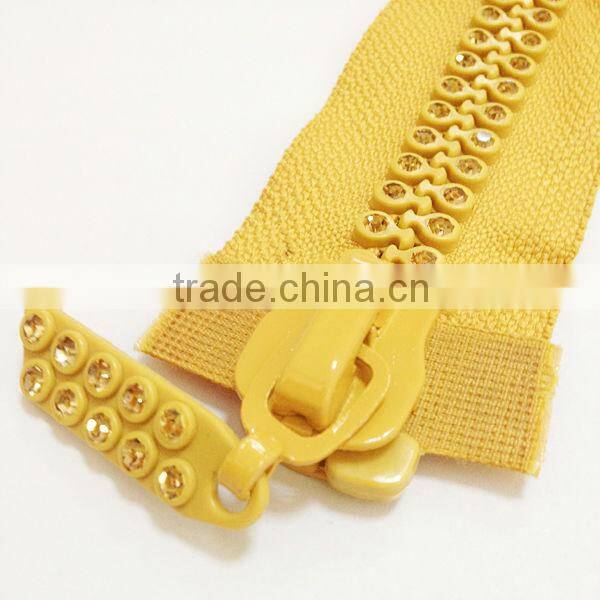 rhinestone decorative zippers