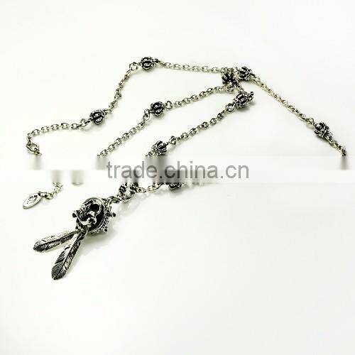Factory price Skull hand Necklace silver 925 chain