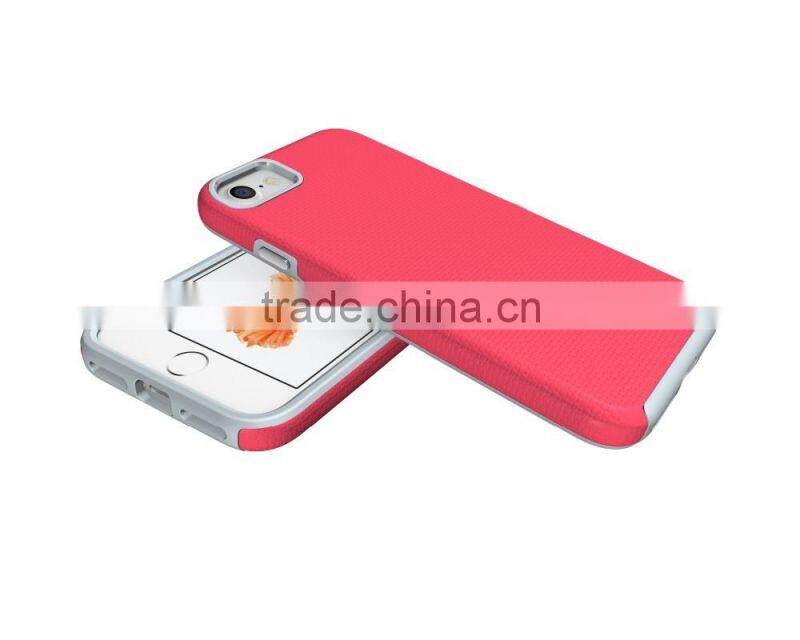 Anti fall sets fashion electroplating button PC+TPU phone case for Iphone 7